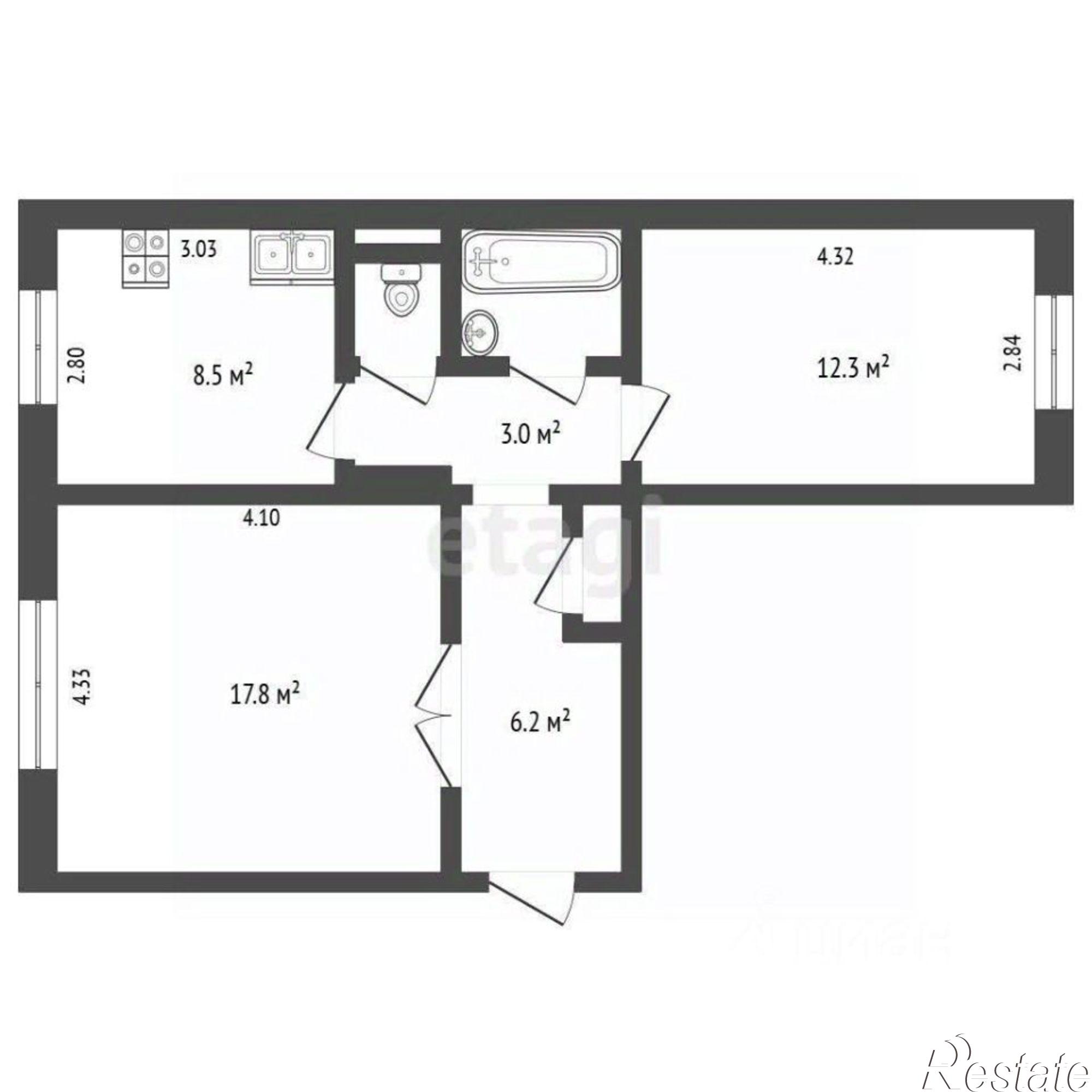 Купить квартиру за 3 020 000 рублей