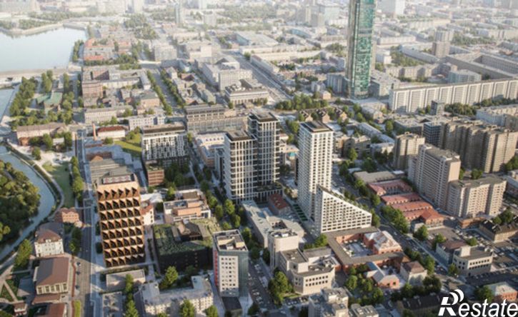 3-комн квартира в новом доме Екатеринбург, улица Гоголя, 21