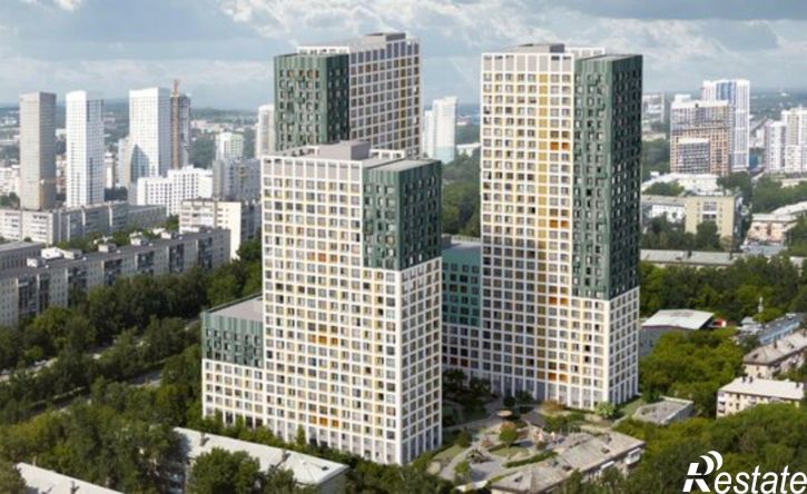 1-комн квартира в новом доме Екатеринбург, улица Блюхера, 26